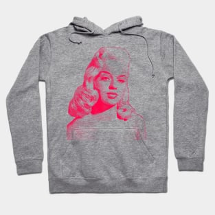 Diana Dors Retro Line Art Design Hoodie